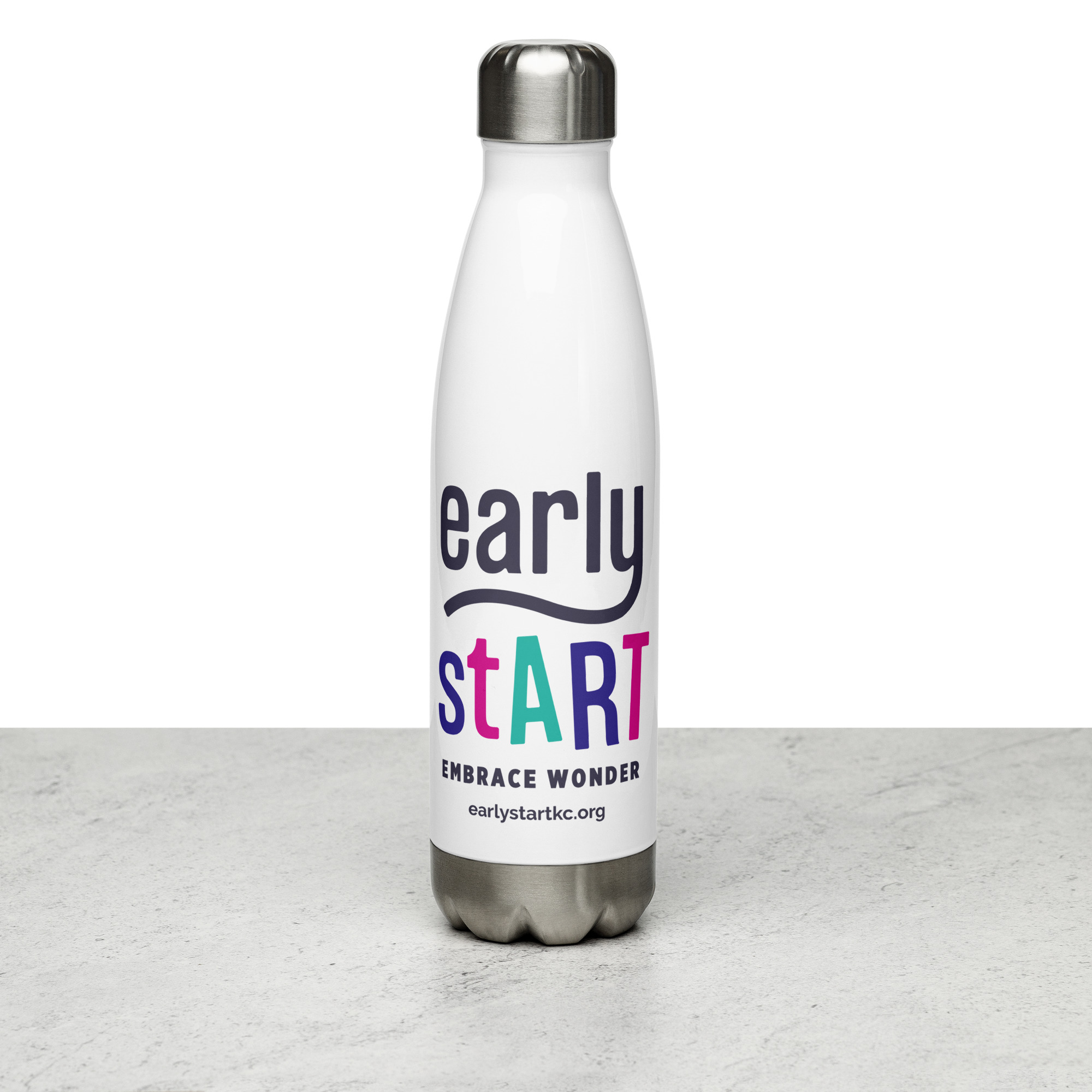 Embrace Wonder Stainless Steel Water Bottle - EarlystART Schools